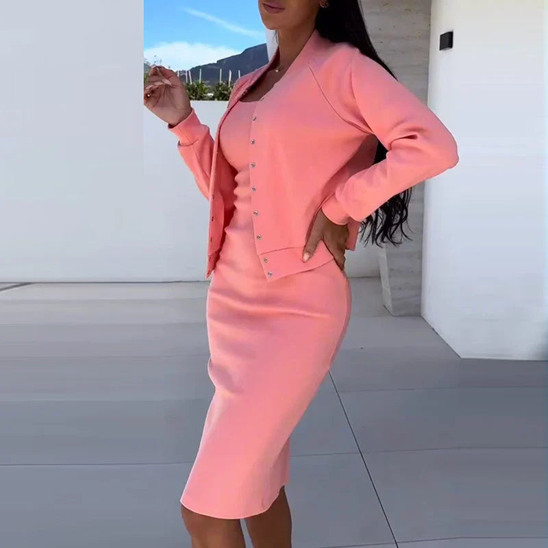 Cynthia™ — Nauwsluitende Tweedelige Bodycon-Set